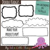 Doodle Badges ~ Doodle Frame Clip Art
