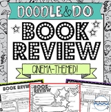 Doodle Book Report Book Review for any book! Cinema Themed!