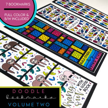 Preview of Doodle Bookmark Bundle - Volume 2