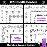 Doodle Borders and Frames Clip Art