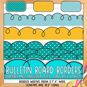 Doodle Borders For Bulletin Boards & Doors 