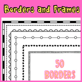 Doodle Borders and Frames Clipart Black and White Doodle C