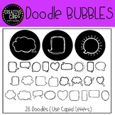 Doodle Bubbles FONT {Creative Clips Clipart}