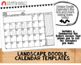 Doodle Calendar Templates - Landscape - Create BUJO Doodle