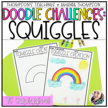 Preview of Finish the Drawing - Think Outside the Box Doodle Challenge - NO PREP PRINTABLES