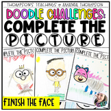 Doodle Challenges COMPLETE THE PICTURE  | Characters and D