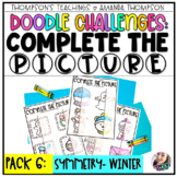 Doodle Challenges COMPLETE THE PICTURE  | Symmetry | Winte