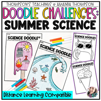 Preview of Doodle Challenges SUMMER SCIENCE | No Prep Printables 