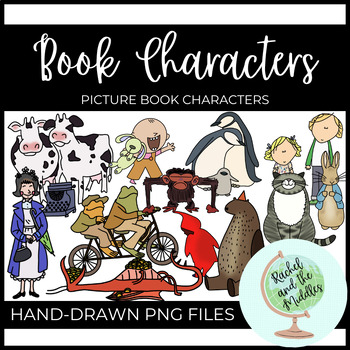 Preview of Doodle Character Clip Art - Picture Book Characters (4)