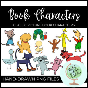 Preview of Doodle Character Clip Art - Picture Book Characters (1)