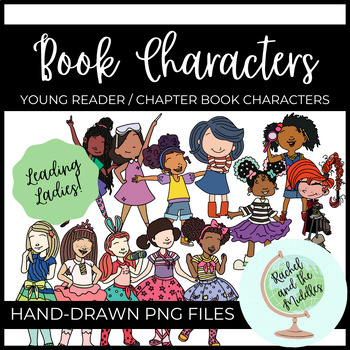 Preview of Doodle Character Clip Art - Young Reader / Chapter Book Characters (3)