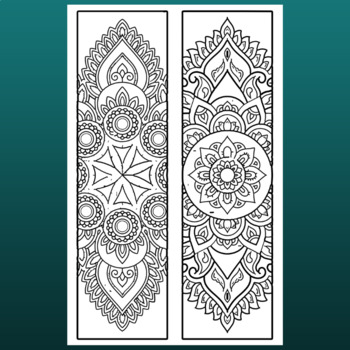Printable Mandala Coloring Bookmarks