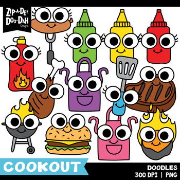 Art Supplies Doodles Clipart Set {Zip-A-Dee-Doo-Dah Designs}