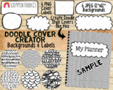 Doodle Cover Creator - Hand Doodled Backgrounds - Commerci