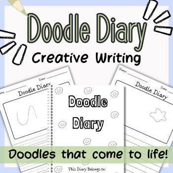 Preview of Doodle Diary | Elementary Creative Writing Doodle Prompts