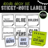 Doodle Decor Sticky Note Labels