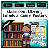 Doodle Designs Classroom Library Labels, Book Bins & Genre
