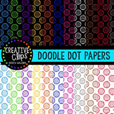 Doodle Dot Papers {Creative Clips Digital Clipart}