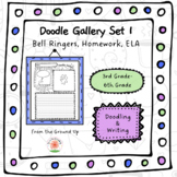 Doodle ELA Gallery Set 1 - Writing Prompts, Bell Ringers, 