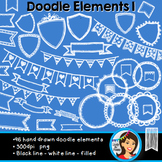 Doodle Clip Art Black and White