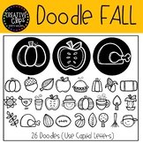 Doodle Fall FONT {Creative Clips Clipart}