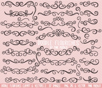 Commercial Use Flourishes Clip Art Clipart