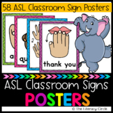 Doodle Frame ASL Classroom Signal Posters / ASL Classroom 