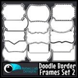 Doodle Border Frames Clip Art Set 2