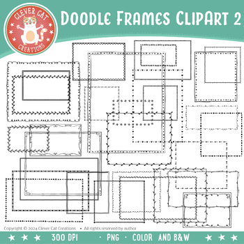 Preview of Doodle Frames Clipart 2