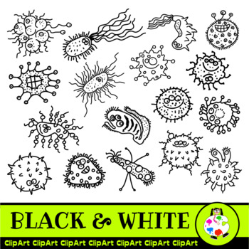 germs clipart black and white tree