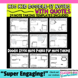Doodle-It Notes: Templates : "Notes with Quotes" Organizers