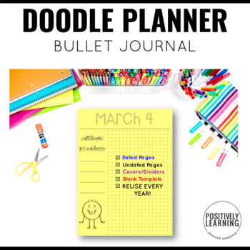 2020 Bullet Journal Planner By Positively Learning Tpt