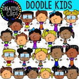 Doodle Kids Clipart {Creative Clips Clipart}