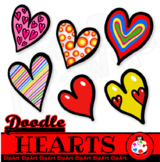Doodle Love Hearts