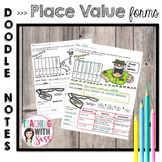 Doodle Math Notes: Place Value Number Forms: Standard, Exp