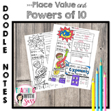 Doodle Math Notes: Place Value & Powers of 10