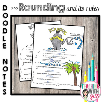 Preview of Doodle Math Notes:Rounding & It's Rules