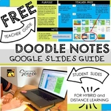 Doodle Note Google Slides Guide for Distance Learning [FREE]