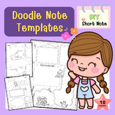 Doodle Note Templates [short note] Bundle  D.I.Y 10 templates