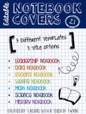 Doodle Notebook Covers - EDITABLE