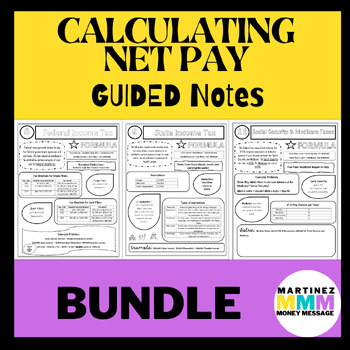 Preview of Net Pay | Guided Notes Bundle | Financial Math