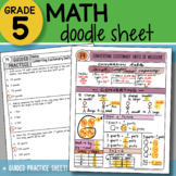 Math Doodle - Converting Customary Units of Measure - So E
