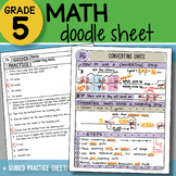 Math Doodle - Converting Units - So EASY to Use! PPT Included!