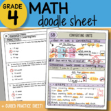 Math Doodle - Converting Units - So EASY to Use! PPT Included