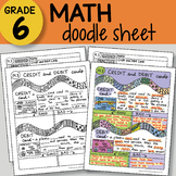 Math Doodle Sheet - Credit and Debit Cards - EASY to Use N