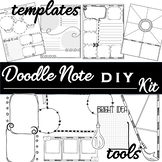 Doodle Notes DIY Template Kit with Clipart