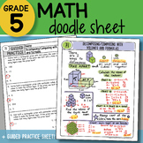 Math Doodle - Decomposing/ Composing Volumes - PPT Included!