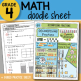 Doodle Sheet - Decomposing Fractions - So EASY to Use! PPT