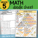 Math Doodle - Divisibility Rules - So EASY to Use! PPT Included!