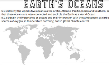 Preview of Doodle Notes Earth's Oceans AICE